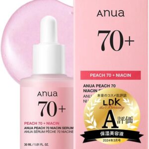 Peach Niacin Serum 70 Niacin Serum, 1.0 fl oz (30 ml), Beauty Essence